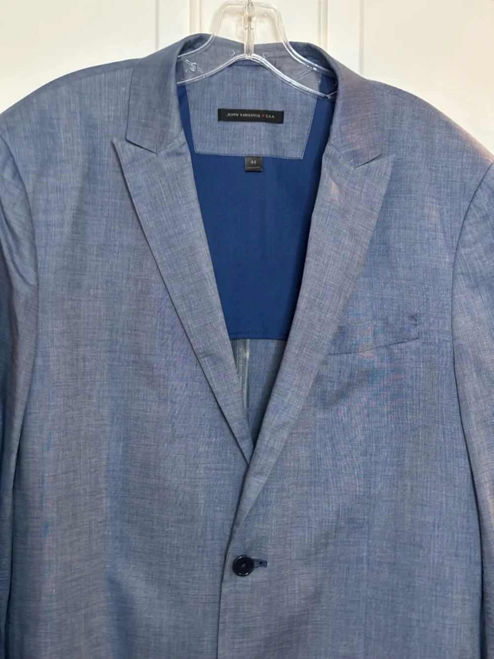 EUC John Varvatos Blue Men's lightweight unlined Sport Coat size 44